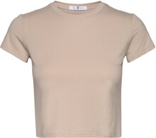 Kelly Top T-shirts & Tops Short-sleeved Beige RS Sports*Betinget Tilbud