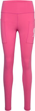 Women’s Side Pocket Tights Sport Running-training Tights Pink RS Sports