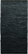 Leather Home Textiles Rugs & Carpets Cotton Rugs & Rag Rugs Grey RUG SOLID