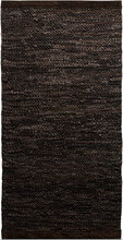 Leather Home Textiles Rugs & Carpets Cotton Rugs & Rag Rugs Brown RUG SOLID
