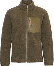 Pocket Fleece Tops Sweatshirts & Hoodies Fleeces & Midlayers Brown Revolution