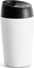 Loke Travel Mug With Locking Function Small Home Tableware Cups & Mugs Thermal Cups White Sagaform