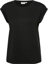 U1520, Adeliasz T-Shirt Tops T-shirts & Tops Short-sleeved Black Saint Tropez