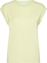 U1520, Adeliasz T-Shirt Tops T-shirts & Tops Short-sleeved Yellow Saint Tropez