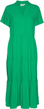 Edasz Ss Maxi Dress Dresses Shirt Dresses Grønn Saint Tropez*Betinget Tilbud