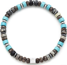 Samie - Bracelet With St Beads In Turquoise Accessories Jewellery Bracelets Pearl Bracelets Black Samie