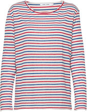 Nobel Ls Stripe 3173 T-shirts & Tops Long-sleeved Multi/mønstret Samsøe Samsøe*Betinget Tilbud
