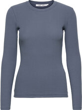 Alexa Ls 7542 Tops T-shirts & Tops Long-sleeved Blue Samsøe Samsøe