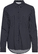 Milly Shirt Aop 9942 Tops Shirts Long-sleeved Navy Samsøe Samsøe