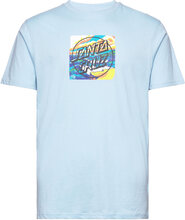 Water View Front T-Shirt Tops T-shirts Short-sleeved Blue Santa Cruz