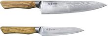 Kaizen 2-Piece Knife Set Home Kitchen Knives & Accessories Knife Sets Silver Satake