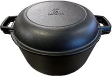 Satake Outdoor Cast Iron Pot With Lid Home Kitchen Kitchen Tools Grill Tools Black Satake