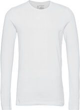 Shirt 1/1 T-shirts Long-sleeved Hvit Schiesser*Betinget Tilbud