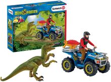 Schleich Quad Escape From Velociraptor Toys Playsets & Action Figures Play Sets Multi/patterned Schleich