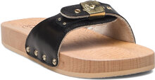 Sl Pescura Flat Original Black Shoes Mules & Slip-ins Flat Mules Svart Scholl*Betinget Tilbud