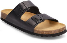 Sl Julien Leather Black Shoes Summer Shoes Sandals Svart Scholl*Betinget Tilbud