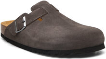 Sl Olivier Suede Grey Slippers Tøfler Grå Scholl*Betinget Tilbud