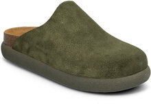 Sl Ivy Suede Green Shoes Mules & Slip-ins Flat Mules Green Scholl