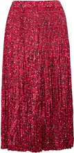 Pleated Printed Maxi Skirt In Recycled Polyester Knälång Kjol Multi/patterned Scotch & Soda