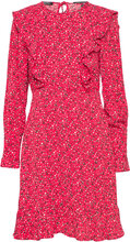 Ruffled Hem Mini Dress Kort Kjole Pink Scotch & Soda