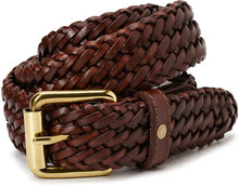 Grahn Accessories Belts Braided Belt Brown Saddler