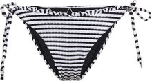 Sorrento Stripe Tie Side Rio Swimwear Bikinis Bikini Bottoms Side-tie Bikinis Black Seafolly