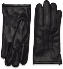 Goatskin Gloves Accessories Gloves Finger Gloves Svart Sebago*Betinget Tilbud