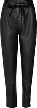 Indie Leather New Trousers Bottoms Trousers Leather Leggings-Bukser Black Second Female