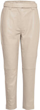 Indie Leather New Trousers Trousers Leather Leggings/Bukser Beige Second Female*Betinget Tilbud