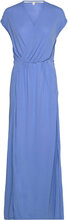 Arezzo Dress Maxikjole Festkjole Blue Second Female