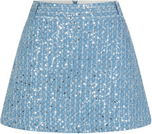 Lemara Skirt Kort Nederdel Blue Second Female