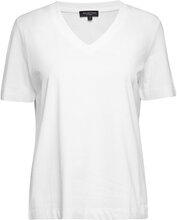 Slfstandards V-Neck Tee Tops T-shirts & Tops Short-sleeved White Selected Femme