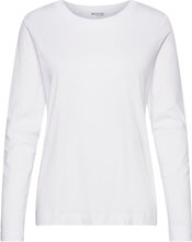 Slfstandard Ls Tee T-shirts & Tops Long-sleeved Hvit Selected Femme*Betinget Tilbud
