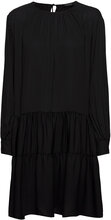 Slfamaya Ls Short Dress Kort Klänning Black Selected Femme