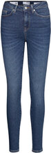 Slfsophia Mw Skinny Dark Blu Jean U Skinny Jeans Blå Selected Femme*Betinget Tilbud