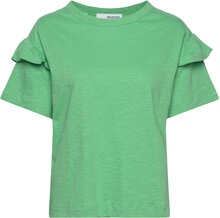 Slfrylie Ss Florence Tee M Noos Tops T-shirts & Tops Short-sleeved Green Selected Femme
