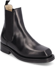 Slfsaga Leather Chelsea Boot Shoes Chelsea Boots Black Selected Femme