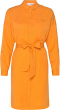 Slfkikki-Tonia Ls Short Dress B Dresses Shirt Dresses Oransje Selected Femme*Betinget Tilbud