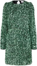 Slfcolyn Ls Short Sequins Dress B Dresses Sequin Dresses Grønn Selected Femme*Betinget Tilbud