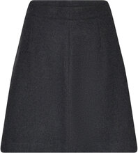 Slfmercy-Ula Hw Mini Wool Skirt Kort Nederdel Grey Selected Femme