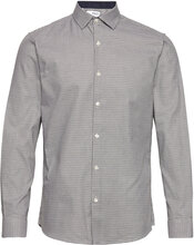 Slhslimnew-Mark Shirt Ls B Skjorte Uformell Grå Selected Homme*Betinget Tilbud