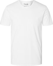 Slhnewpima Ss O-Neck Tee Noos Tops T-shirts Short-sleeved White Selected Homme