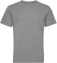 Slhnorman180 Ss O-Neck Tee S T-shirts Short-sleeved Grå Selected Homme*Betinget Tilbud