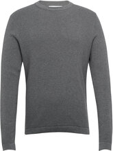 Slhrocks Ls Knit Crew Neck W Tops Knitwear Round Necks Grey Selected Homme