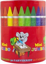 Kritor Burk 36-P Mini Jumbo Toys Creativity Drawing & Crafts Drawing Coloured Pencils Multi/patterned Sense