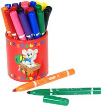 Fiberpennor Jumbo 24-P,Pennburk Toys Creativity Drawing & Crafts Drawing Coloured Pencils Multi/patterned Sense