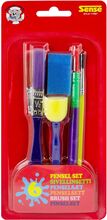 Penselset 6 Delar Toys Creativity Drawing & Crafts Drawing Paints Multi/patterned Sense