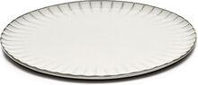 Plate Xl Inku By Sergio Herman Set/4 Home Tableware Plates Dinner Plates Cream Serax