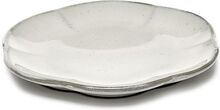 Plate Ribbed M Inku By Sergio Herman Set/4 Home Tableware Plates Small Plates Cream Serax