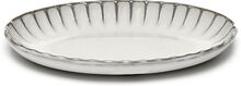 Serving Bowl Oval Inku L Inku By Sergio Herman Set/2 Home Tableware Bowls & Serving Dishes Serving Bowls White Serax